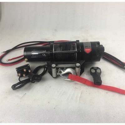 Small Trailer ATV UTV Electric Winch 4500lb 12V