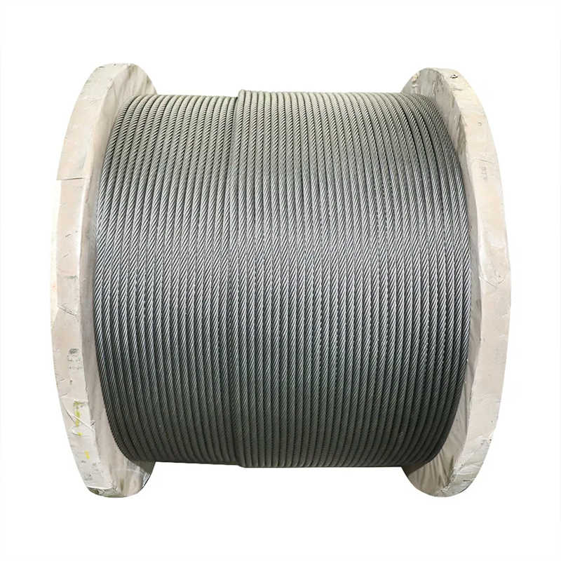 Bright or Galvanized Four Sector Strand Steel Wire Ropes for Harbor and Cranes