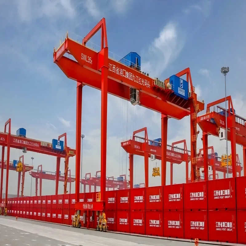 10 Ton Double Girder Gantry Crane - Electric Wire Rope Hoist Included