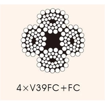 Anti Twist Wire Rope with Sisal Core Wire Rope 18*19+FC/18X19+FC for Crane