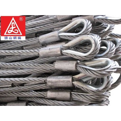 Galvanized  Compacted 6X36ws Steel Wire Rope for Port Cranes 12-68mm