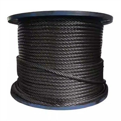 Steel Wire Rope 18X7 Ungalvanized Iron Rope 12mm for Crane Winches