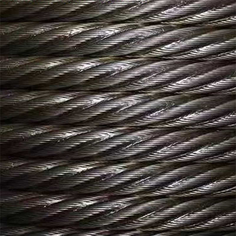 Steel Wire Rope 18X7 Ungalvanized Iron Rope 12mm for Crane Winches