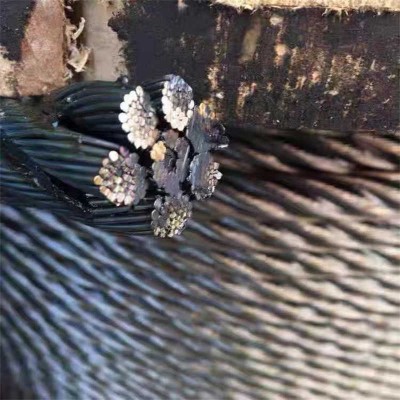 6-Strand Black Oil-Coated Soft Wire Wear-Resistant Crane Wire Rope