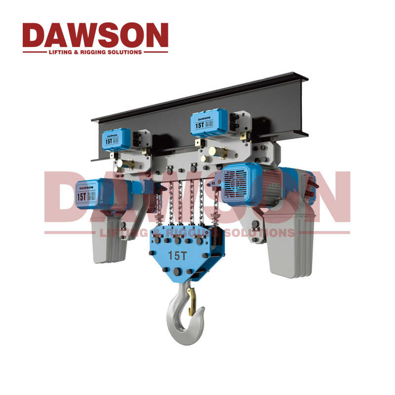 Dawson 10t 15t 20t 25t 32t Super Low Lifting Heavy Duty Electric Chain Hoist