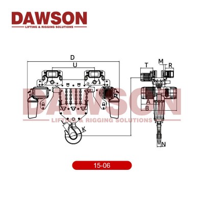 Dawson Electric Chain Hoist, 10000kg 15000kg 20000kg 25000kg Heavy Duty