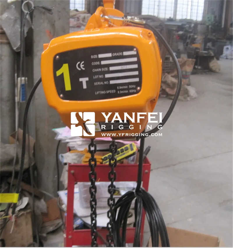 1 Ton Electric Chain Hoist - 110V/220V Single Phase Lifting Solution
