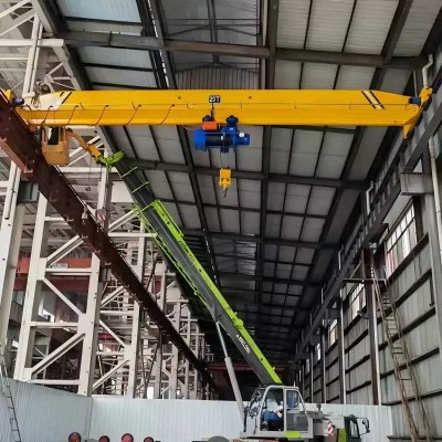 20T Heavy-Duty Single Girder Crane Variable Speed Control & Anti-Sway System