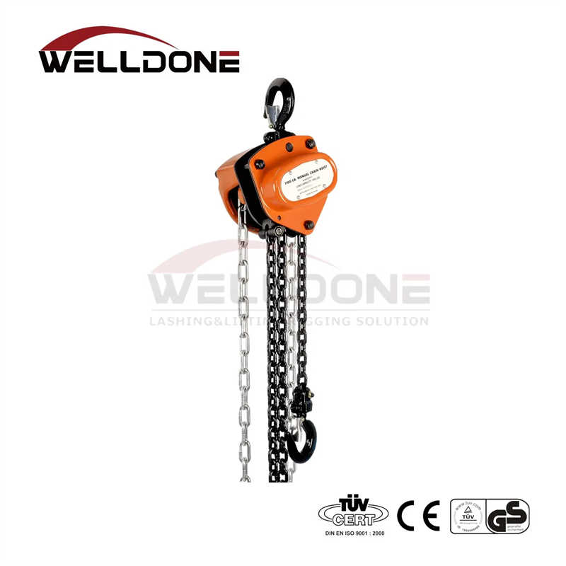 Manual Chain Hoist 5Ton with Overload Protection & Reinforced Hook