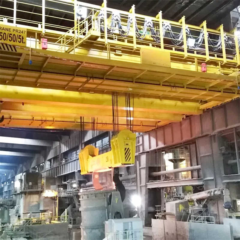 50-500Ton Metallurgical Ladle Crane High Temperature Resistant Steel Mill