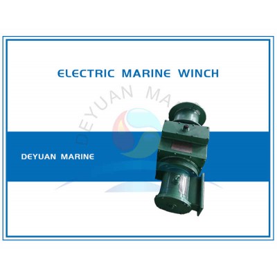 Diesel Engine Driven Double Drum Winch 20 Ton Pulling Force Marine Grade