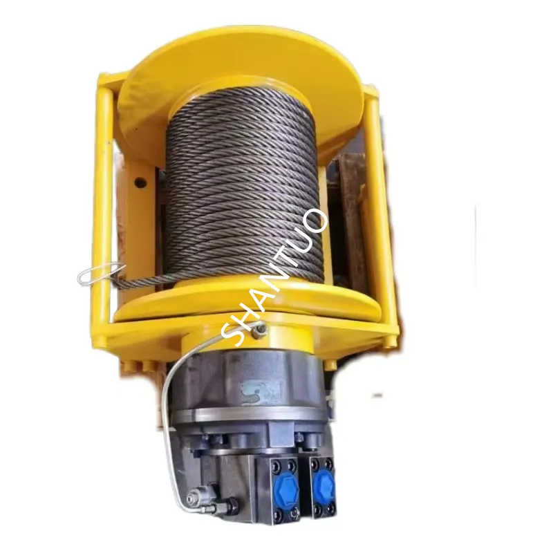20 Ton Industrial Hydraulic Winch With Steel Cable For Heavy Load Pulling