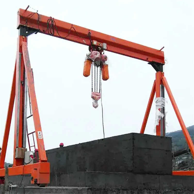 8 Ton Industrial Portable Single Gantry Crane For Construction Sites