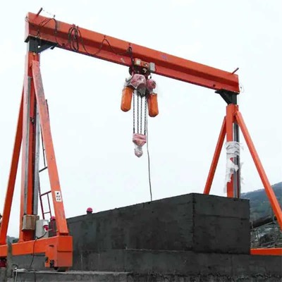 8 Ton Industrial Portable Single Gantry Crane For Construction Sites