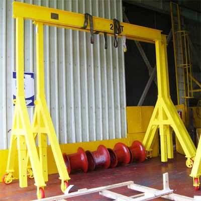 15 Ton Extra Heavy Duty Portable Single Gantry Crane For Shipyard Use