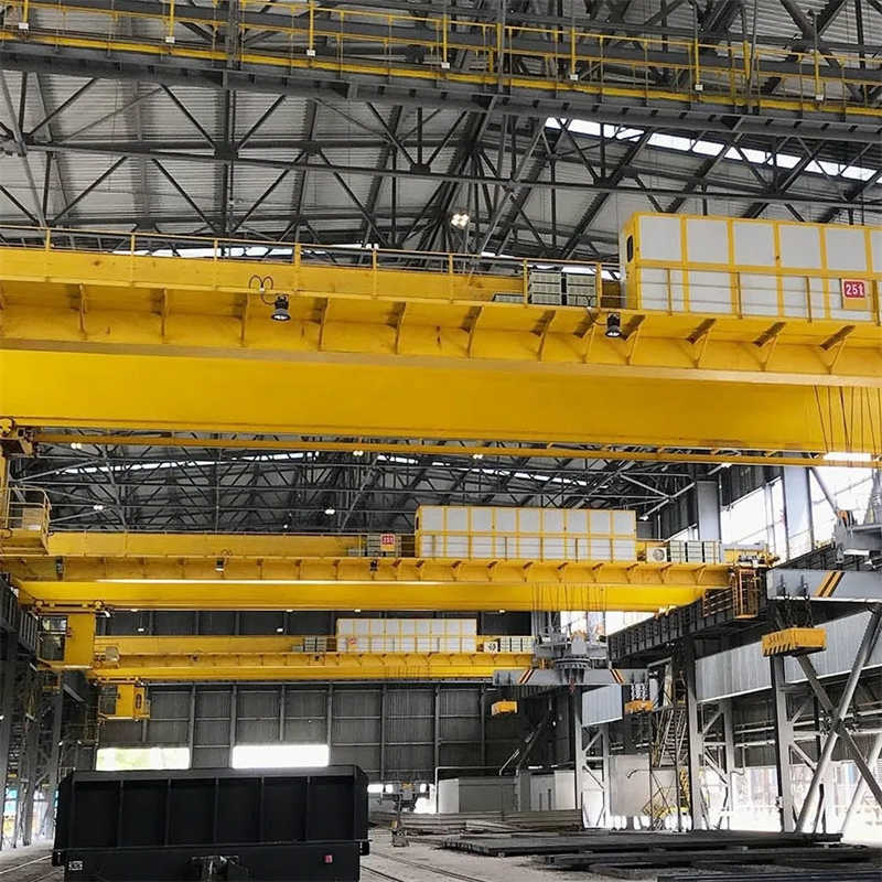 32 Ton Large Capacity Double Girder Overhead Bridge Crane For Factory Use