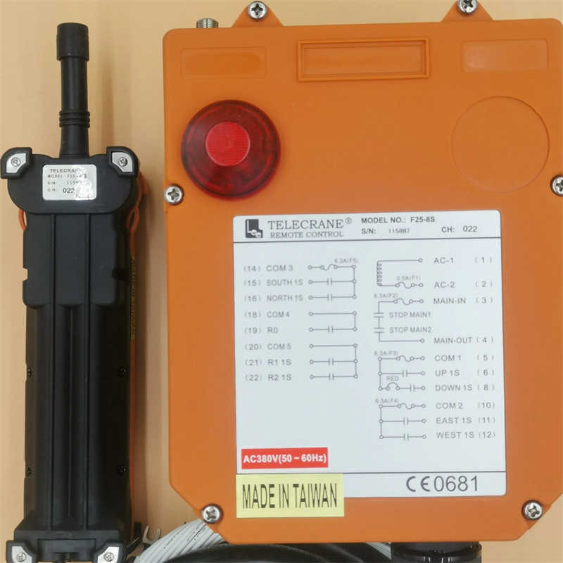 F25-8s Industrial Wireless Crane Hoist Remote Controller 8 Double-Speed