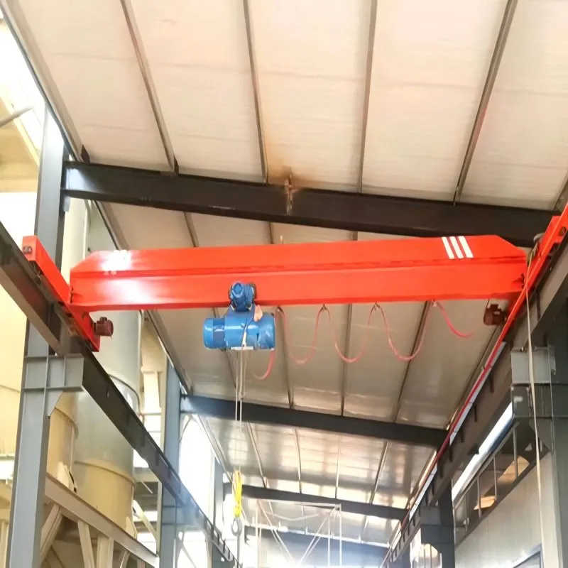 Low Maintenance Single Girder Crane 10t Steel Plant Use Extended Span Design