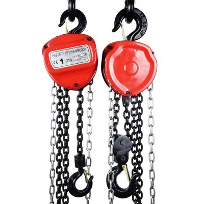 Portable Manual Chain Pulley Hoist 1 Ton For Construction Sites 8m Reach