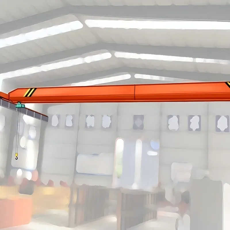 5 Ton Single Girder Overhead Crane Wireless Remote Control High Lifting Speed