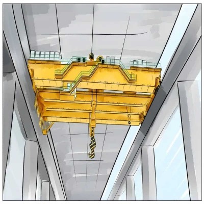 3-25 Ton Low Headroom Single Girder Overhead Crane Ideal for Warehouses