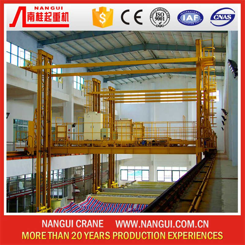 CE Certified 0.5t+0.5t Dual Hoist Crane for Aluminum Anodizing Line