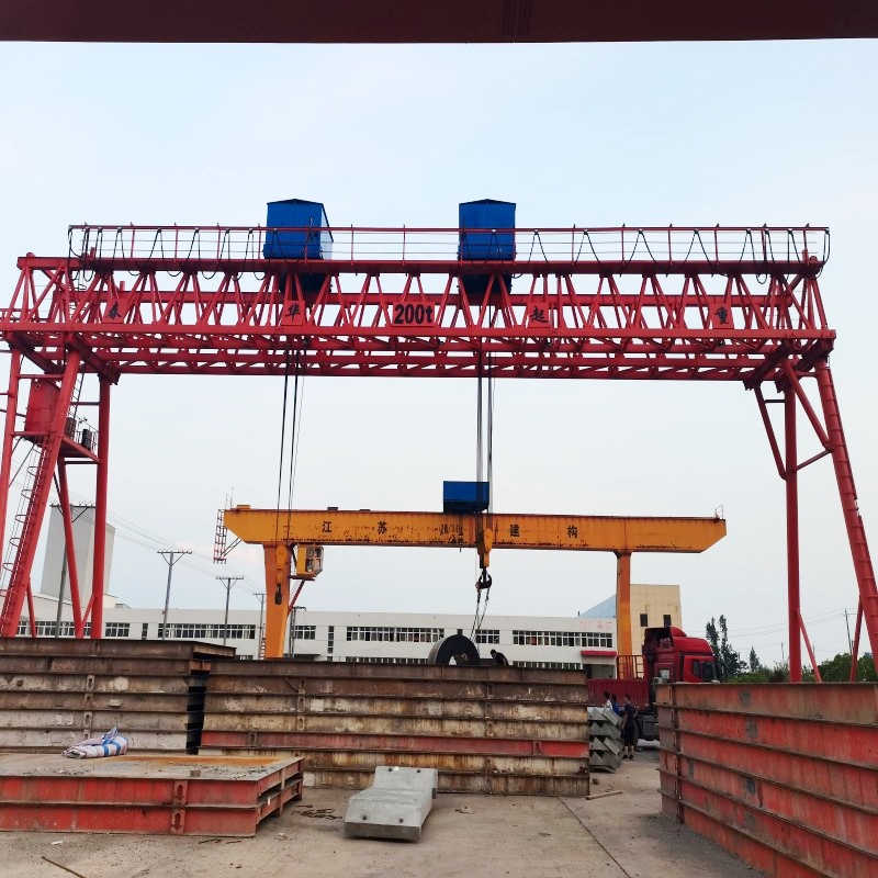 Heavy Duty 32t Low Headroom Gantry Crane Steel Mill Warehouse Solution