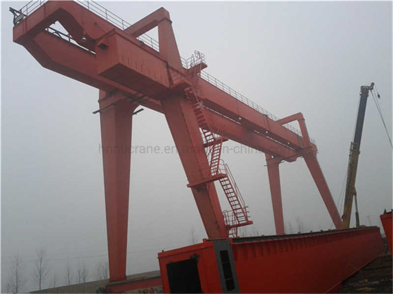 CE ISO Certified Double Girder Gantry Crane 50T Schneider Electric Components