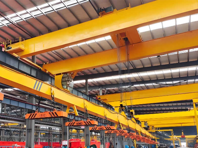 25 Ton Powerful Electromagnetic Overhead Crane with Precision Carrier-beam
