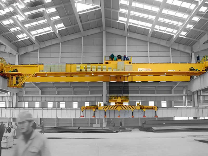2 Ton Efficient Electromagnetic Overhead Crane for Recycling Facilities