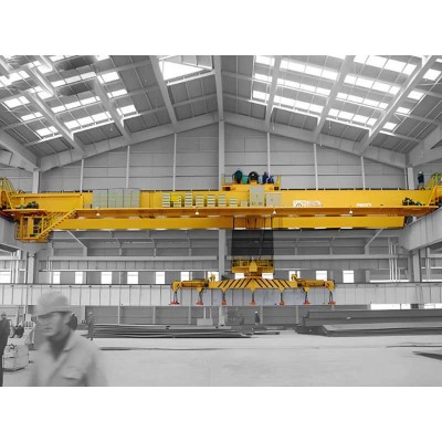 2 Ton Efficient Electromagnetic Overhead Crane for Recycling Facilities