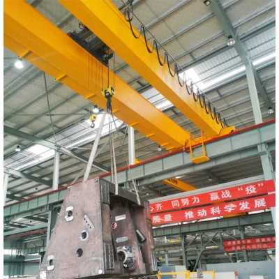 5t-25t Double Girder Hook Crane | 10-28m Span | Adjustable Height