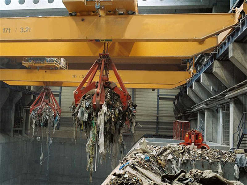 Heavy Duty Grab Overhead Crane - For Efficient Scrap, Bulk Material