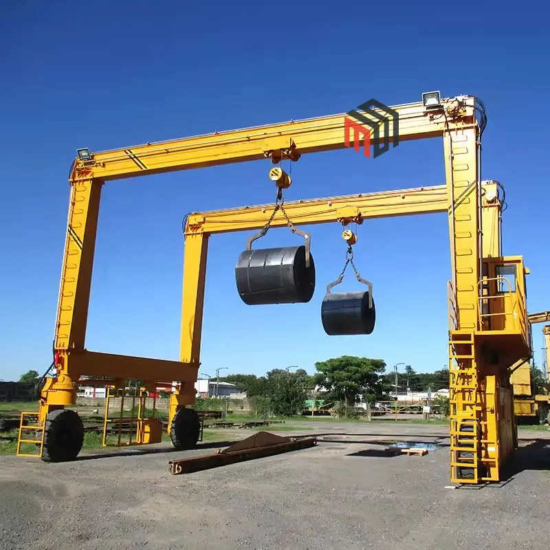 50-Ton Rubber Tyred Gantry (RTG) Crane 40ft Container Handling for Ports