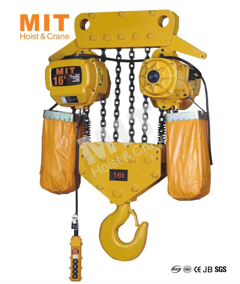 Electric Chain Hoist with Trolley System – 7.5 Ton Load Capacity