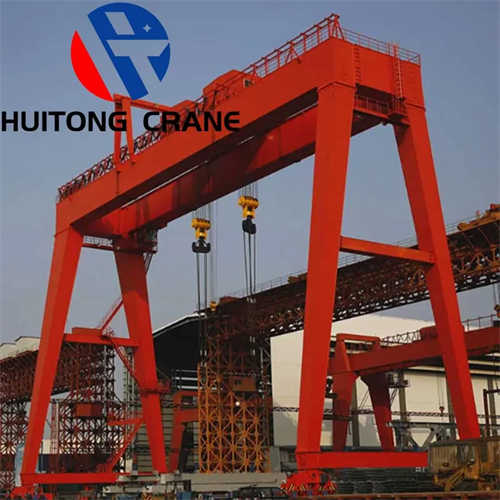 Reliable Mobile Rail Double Girder Gantry Crane with Electric Hoist