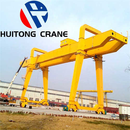 Reliable Mobile Rail Double Girder Gantry Crane with Electric Hoist