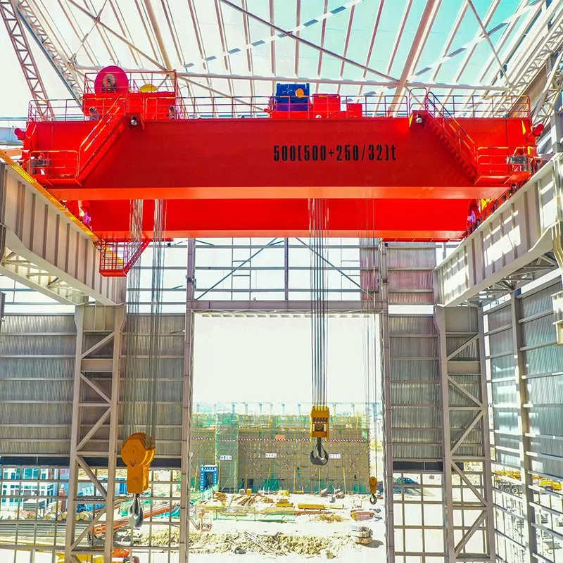 European Standard Double Girder Overhead Crane 300 Ton Options Available