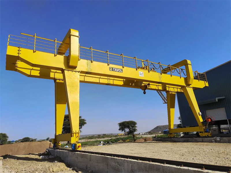 50 Ton Heavy Duty Double Girder Gantry Crane Mobile Design for Industrial Use