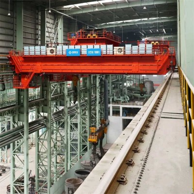 Four Beams Casting Overhead Crane with Trolley for Factory