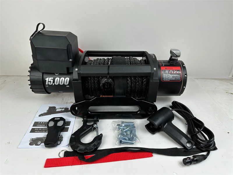 Heavy Duty Electric Winch 17000lbs Steel Cable