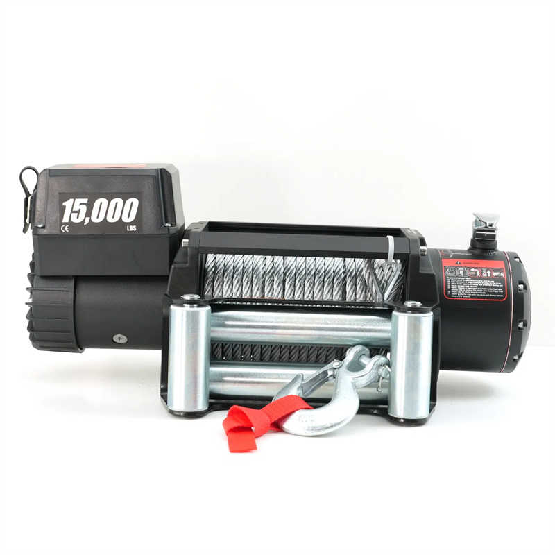 IP 68 Heavy Duty Winch 15000lbs Steel Cable