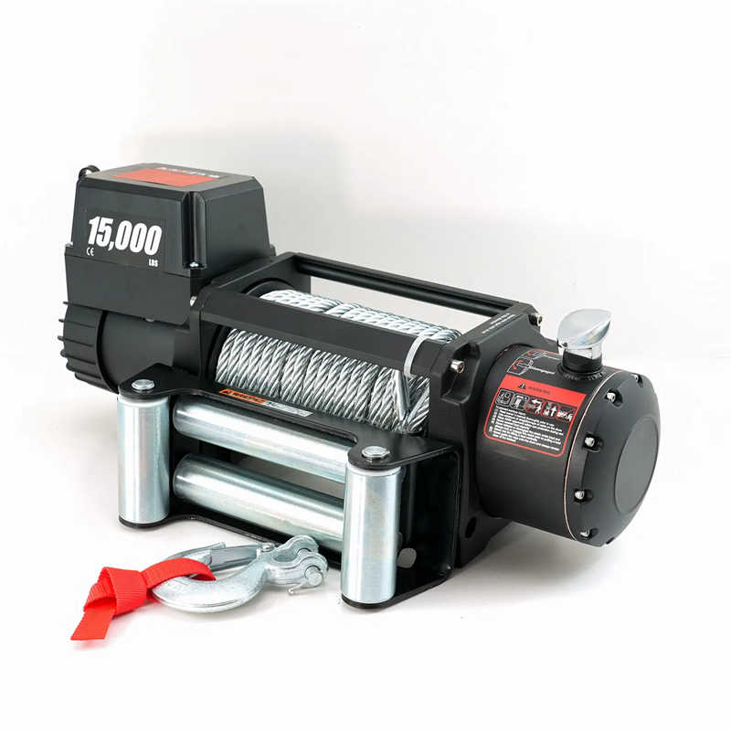 IP 68 Heavy Duty Winch 15000lbs Steel Cable
