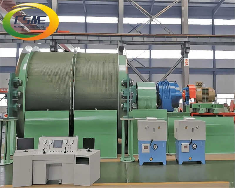 Double Drum Electric Winder Mining Shaft Hoist Winch for Underground Mine