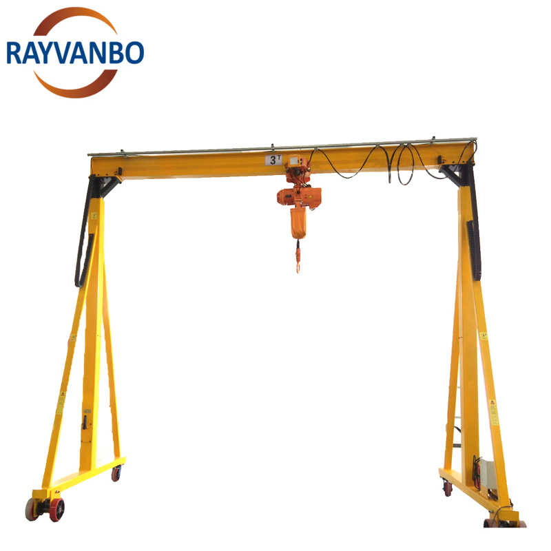 1000kg 2000kg 3000kg 4000kg 5 Ton Portable Mobile Gantry Crane