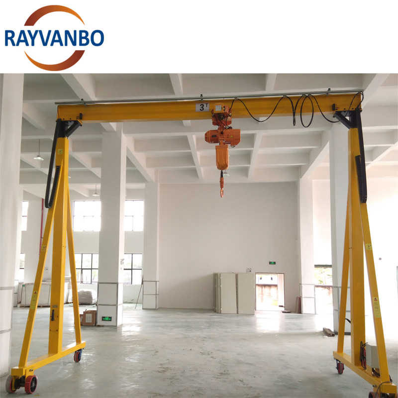 Adjustable Height Customized 10 Ton Small Mini Mobile Portable Gantry Crane