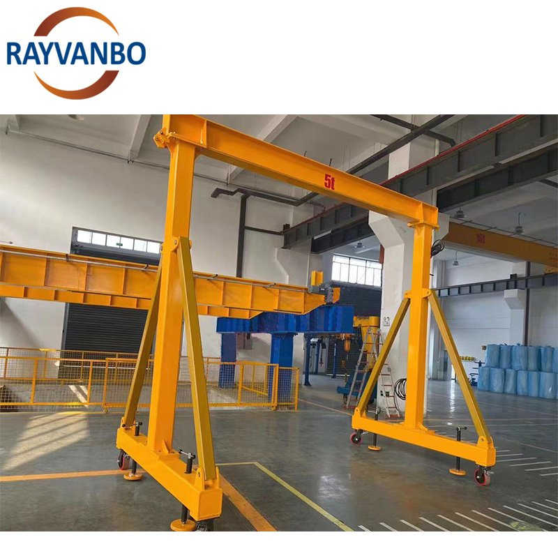 Adjustable Height Customized 10 Ton Small Mini Mobile Portable Gantry Crane