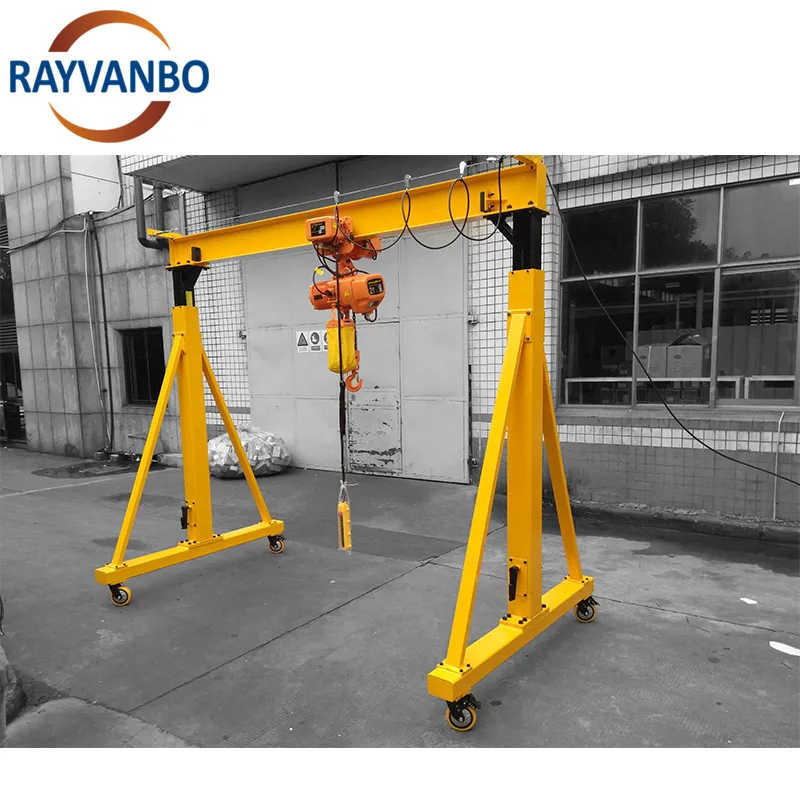 3 Ton 5 Ton Portable Adjustable Gantry Crane Frame Portable Gantry Crane