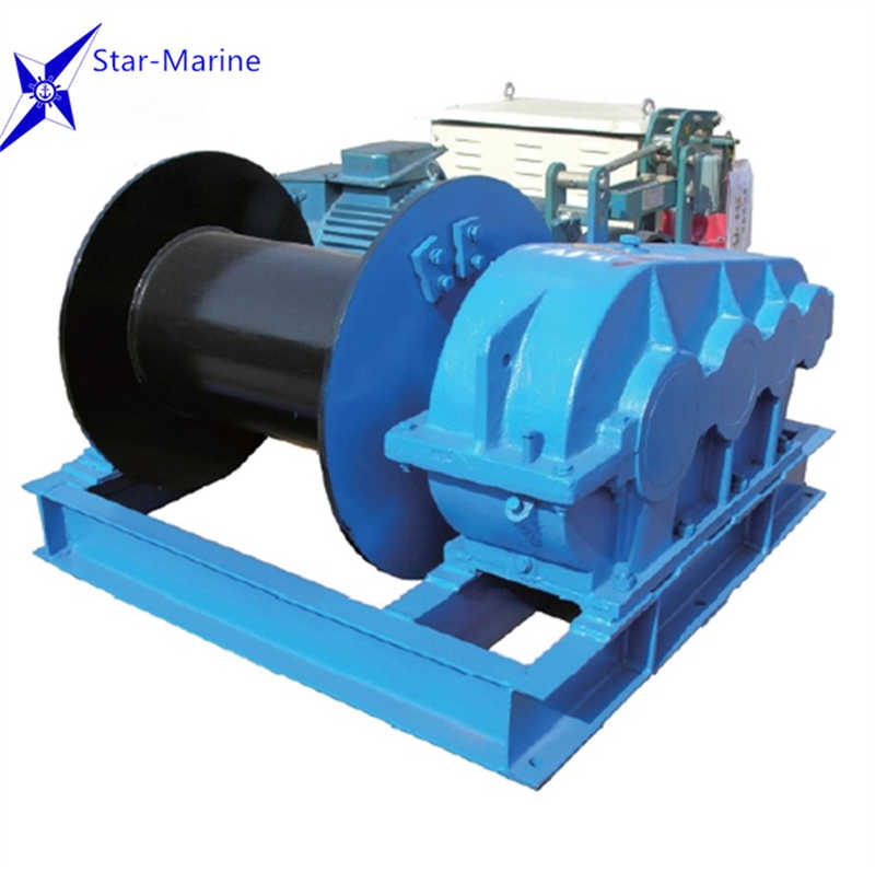 Double Speed Winch Diesel Engine Powered Marine Construction Mining Winch