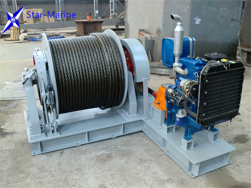 High Quality Diesel Engine Powered Winch